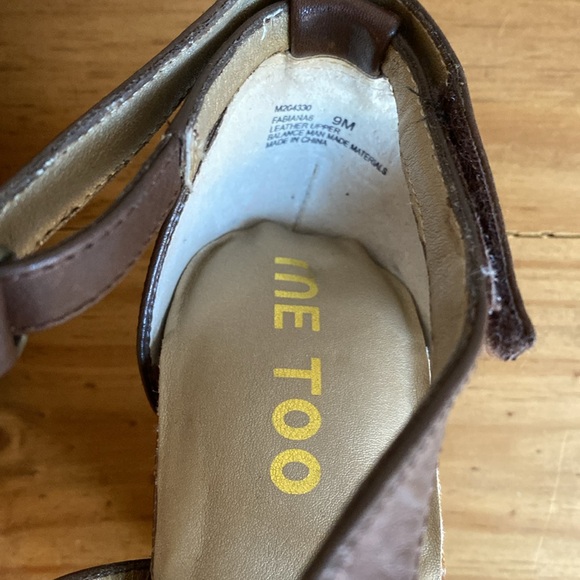 Me Too brown sandals wedges - Picture 8 of 9